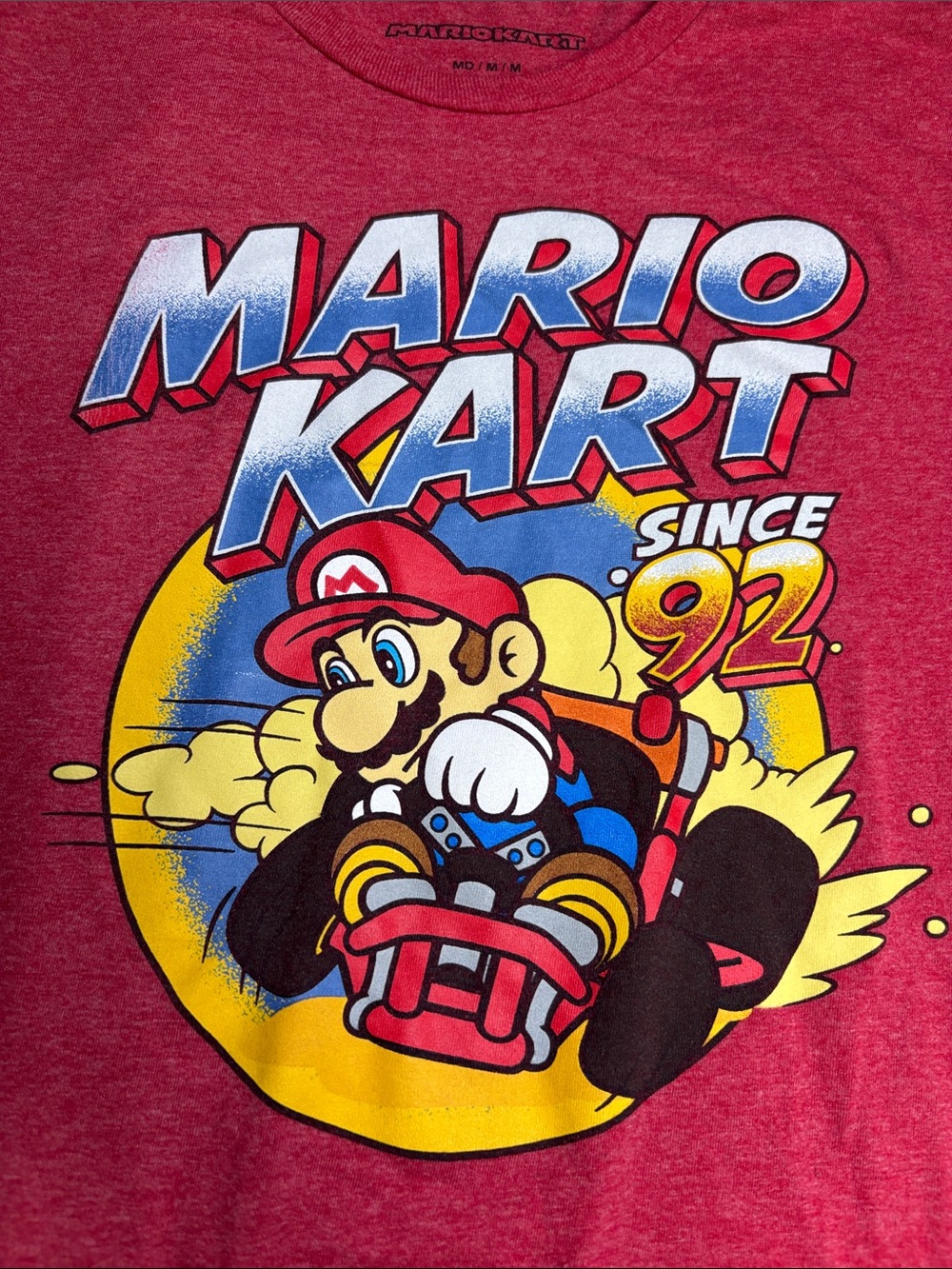 Nintendo Mario Kart Graphic Tee - Red, Blue, Yellow